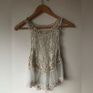 Lace tank top